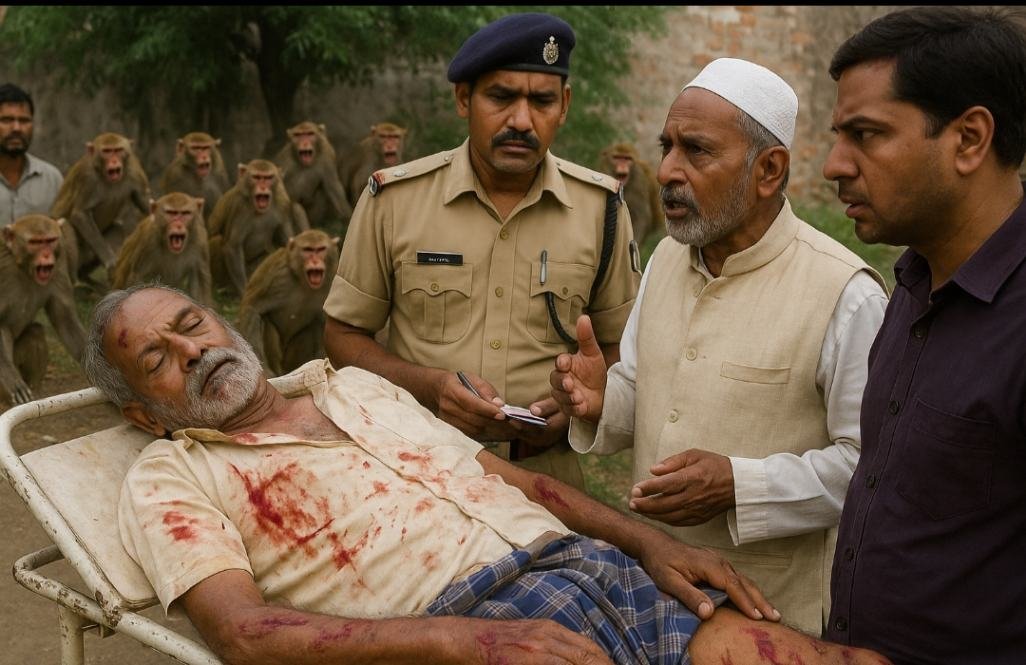 मधुबनी के शाहपुर गांव में खौफनाक मंजर, बंदरों ने किया हमला, बुजुर्ग की मौत